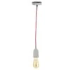 THE HOME DECO LIGHT Suspension Béton LA12073 Textile Cable - Rouge M8 -OSRAM || Philips || Bosch Soldes the home deco light suspension beton la12073 textile cable rouge m8 3664944048978 565919