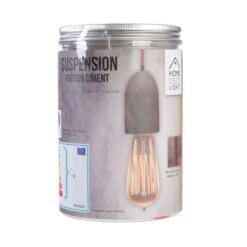 THE HOME DECO LIGHT Suspension Béton LA12073 Textile Cable - Rouge M8 -OSRAM || Philips || Bosch Soldes the home deco light suspension beton la12073 textile cable rouge m8 3664944048978 565923