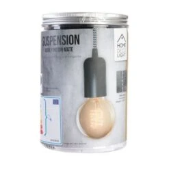 THE HOME DECO LIGHT Suspension LA12101 - Vintage - Noir Alu Cablé - Noir Et Blanc M8 -OSRAM || Philips || Bosch Soldes the home deco light suspension la12101 vintage noir alu cable noir et blanc m8 3664944080961 565904